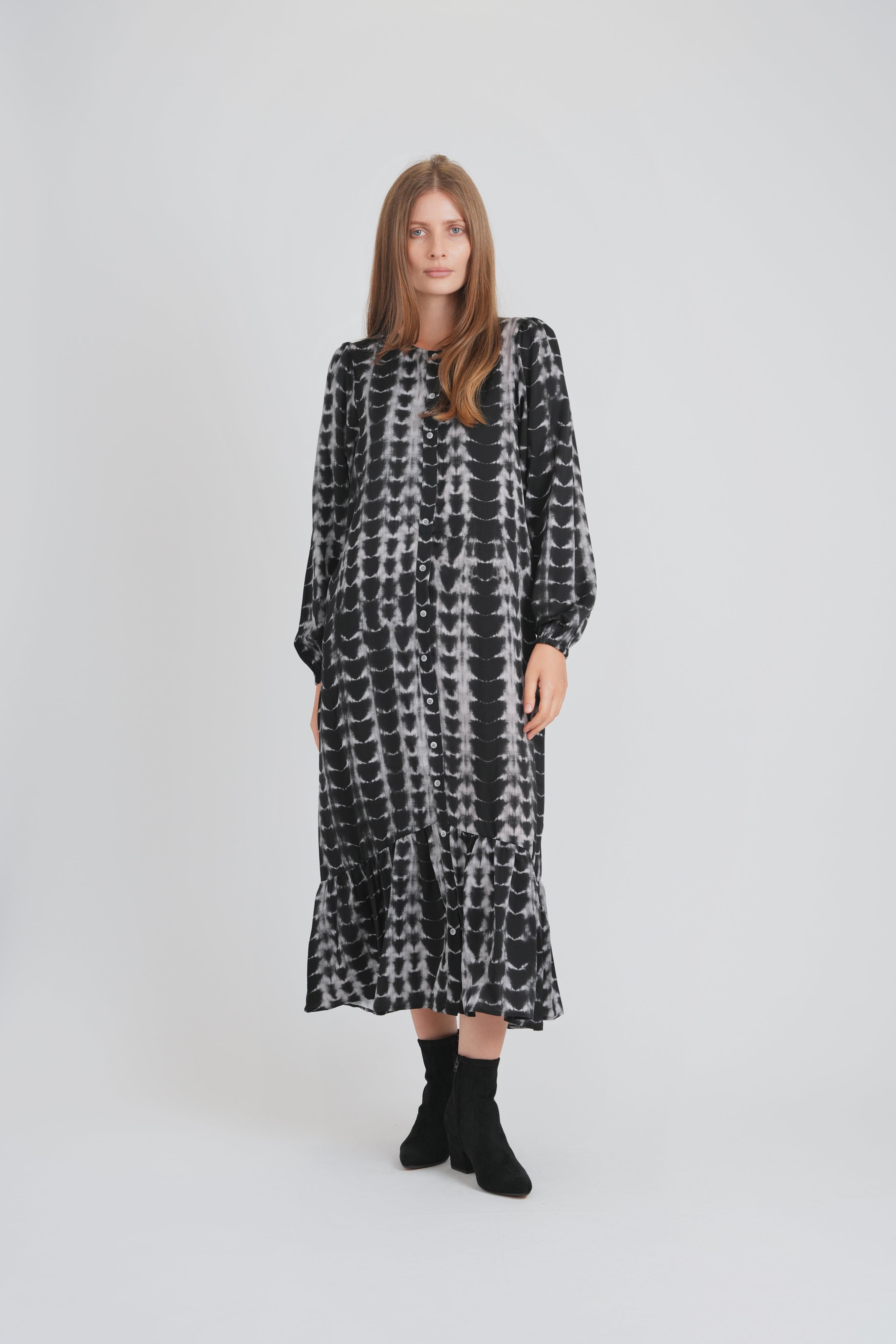 HAILEY DRESS (MIDNIGHT WASH)