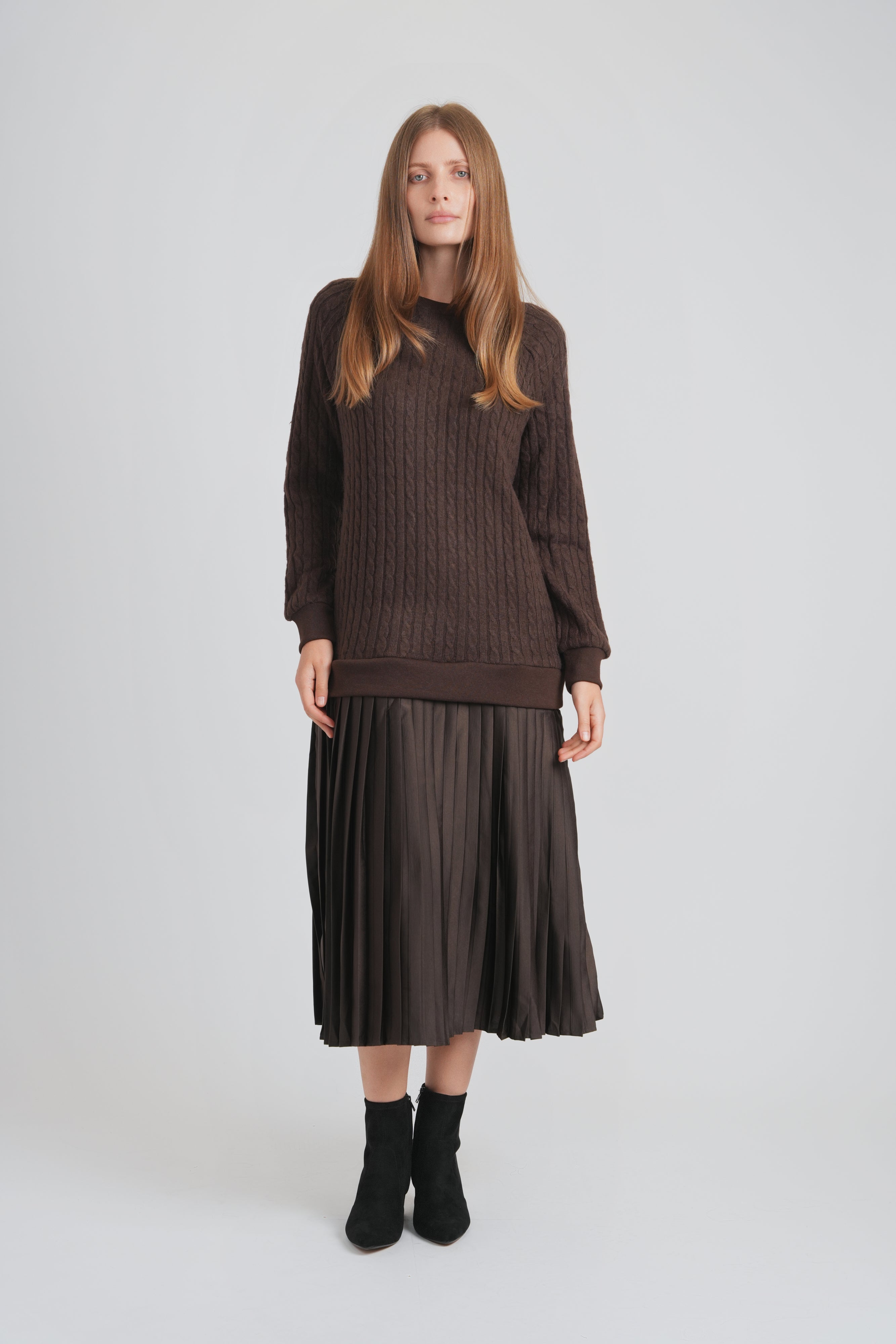 CAMILLE DRESS (BROWN)