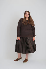 CAMILLE DRESS (BROWN)