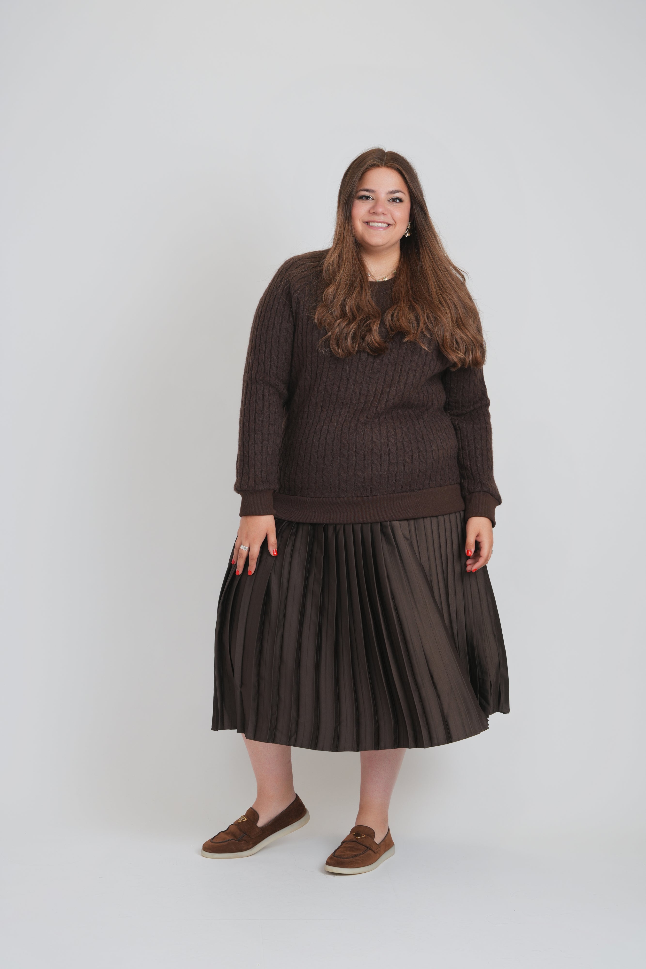 CAMILLE DRESS (BROWN)