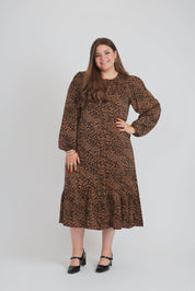 HAILEY DRESS (BROWN LEOPARD)