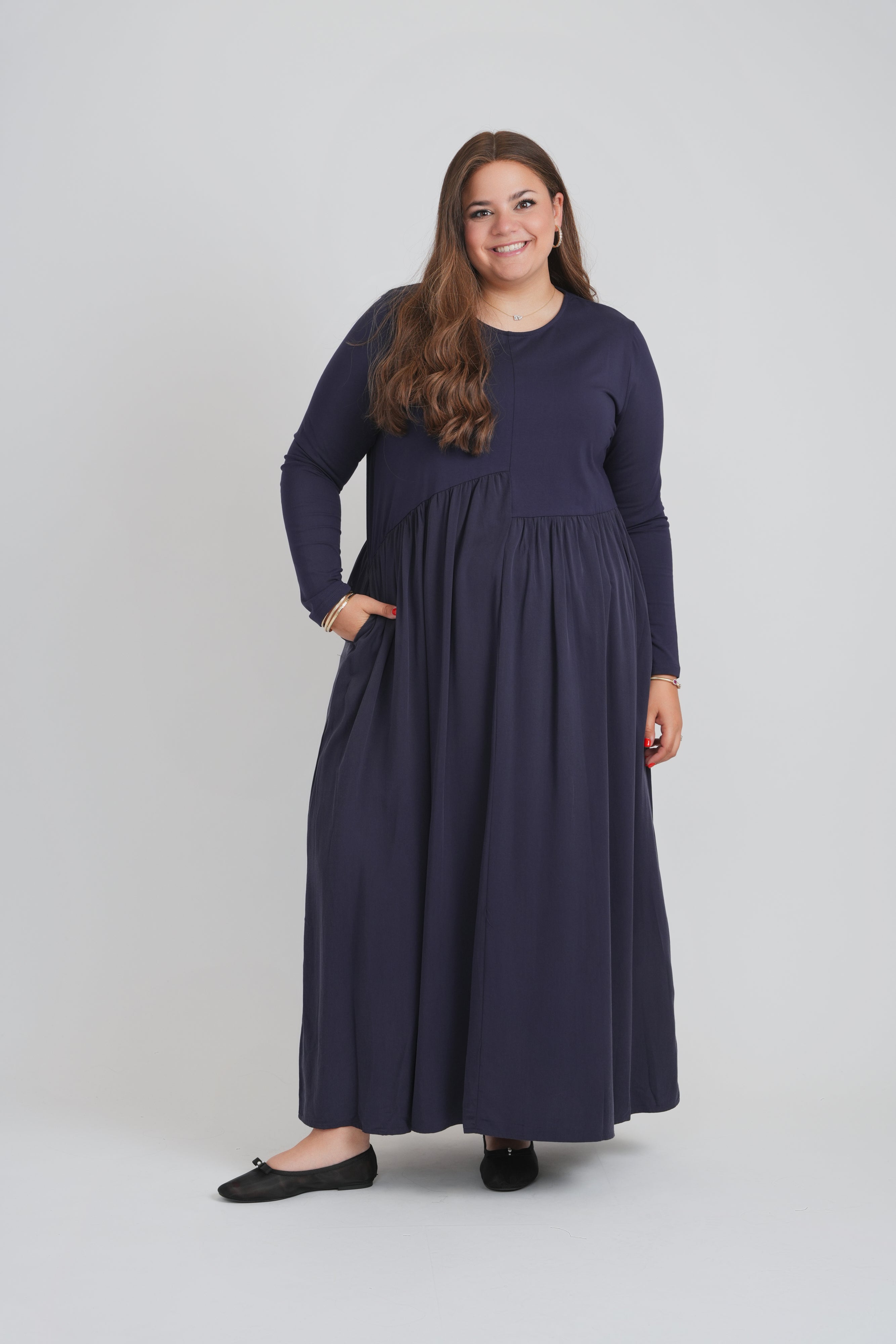 CLOVER DRESS (NAVY)