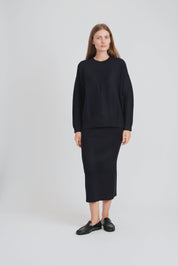 RIBBED 2 PCS. SET (NAVY)