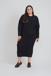 RIBBED 2 PCS. SET (NAVY)