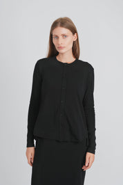 BACK PLEAT CARDIGAN