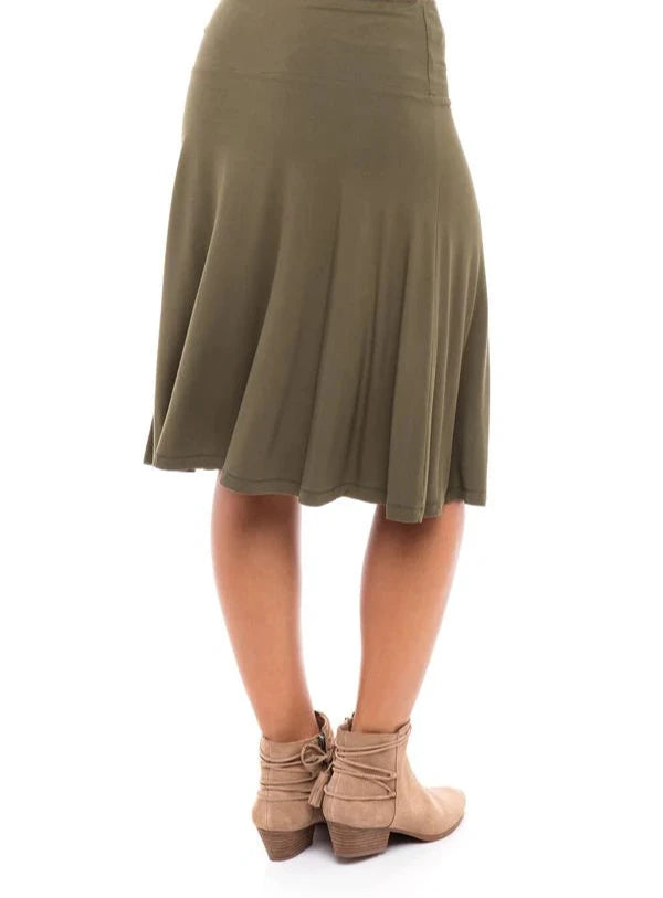 MODAL SKYE SKIRT (OLIVE)