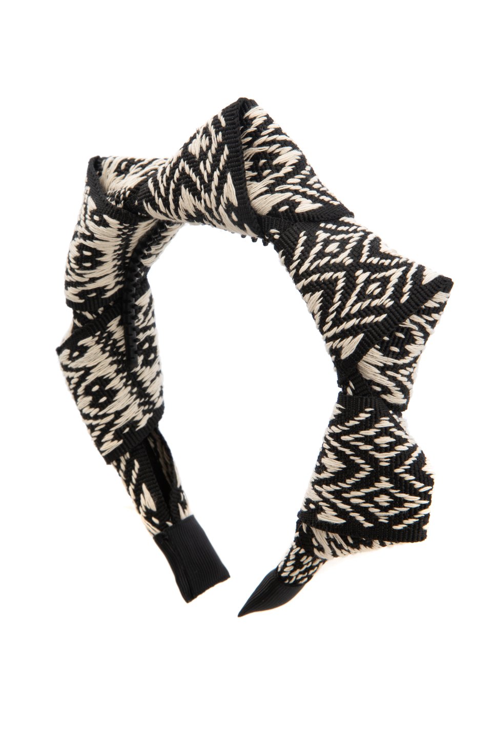 Mountain Queen Headband - Black/Ivory