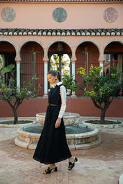 Maxi Broderie Anglaise Dress with Detail Centre Finish