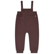 Printed Mockneck & Overalls Set Brown