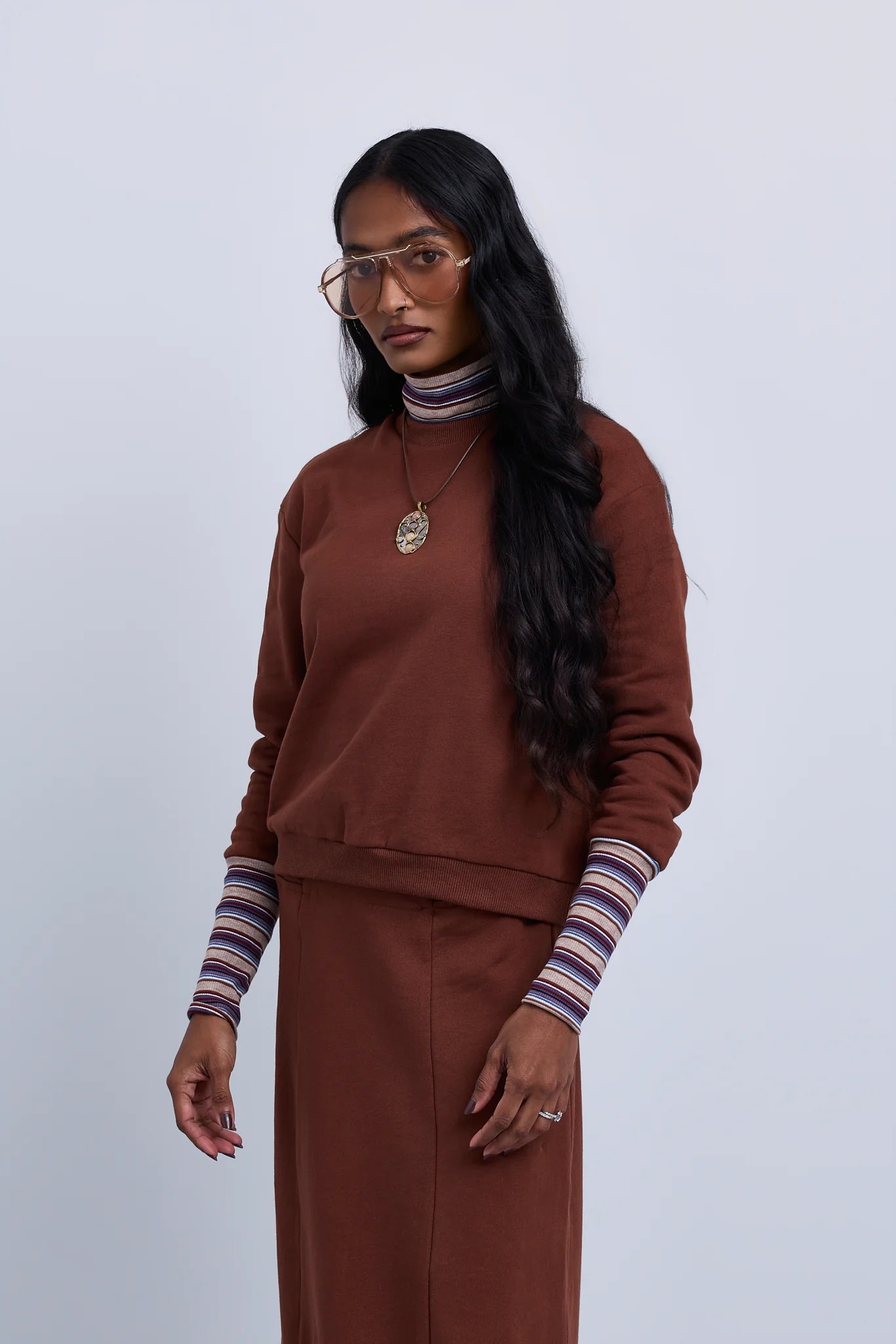 Front Tie Maxi Skirt