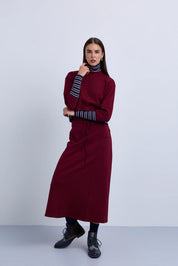Front Tie Maxi Skirt