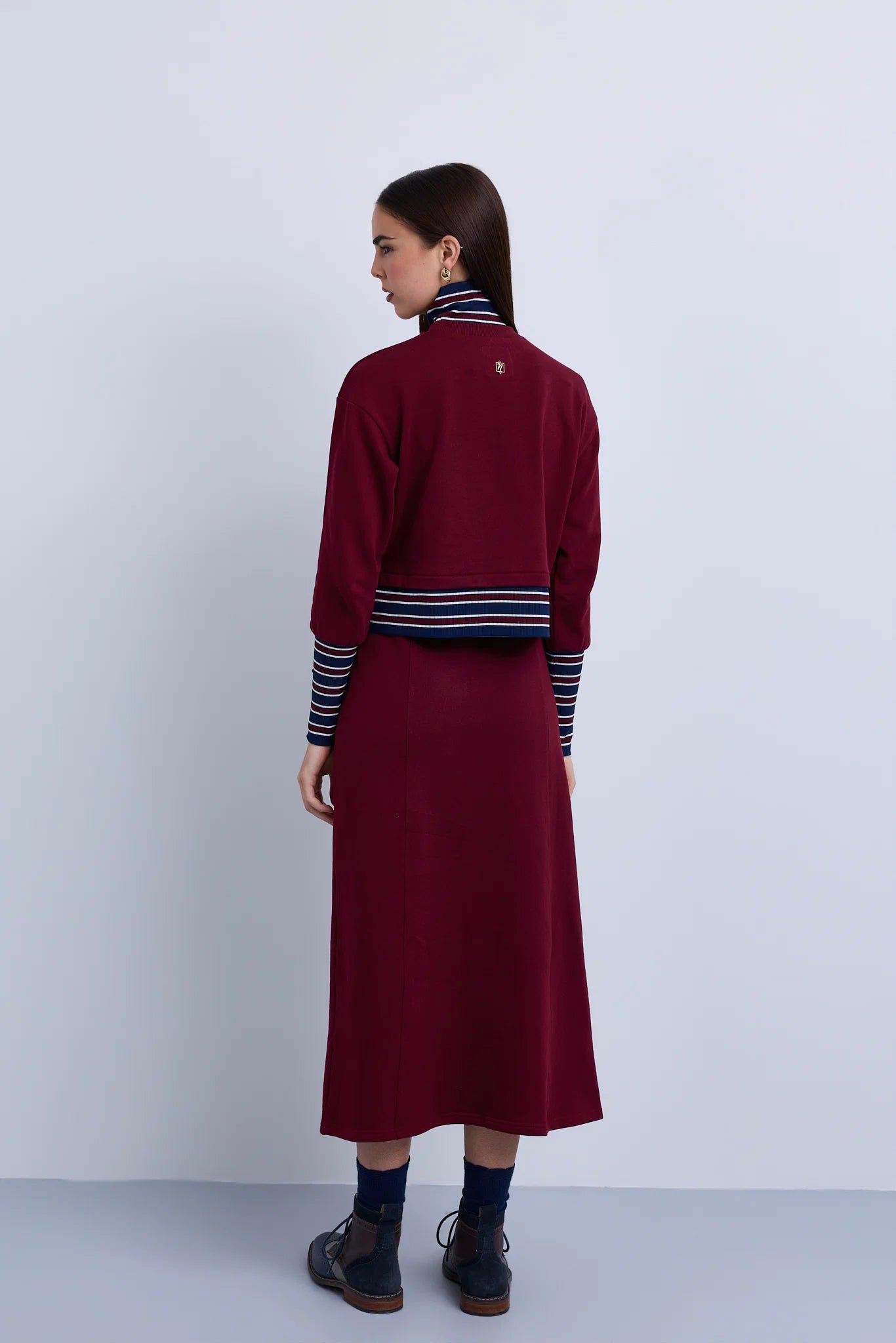 Front Tie Maxi Skirt