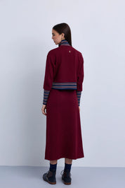Front Tie Maxi Skirt