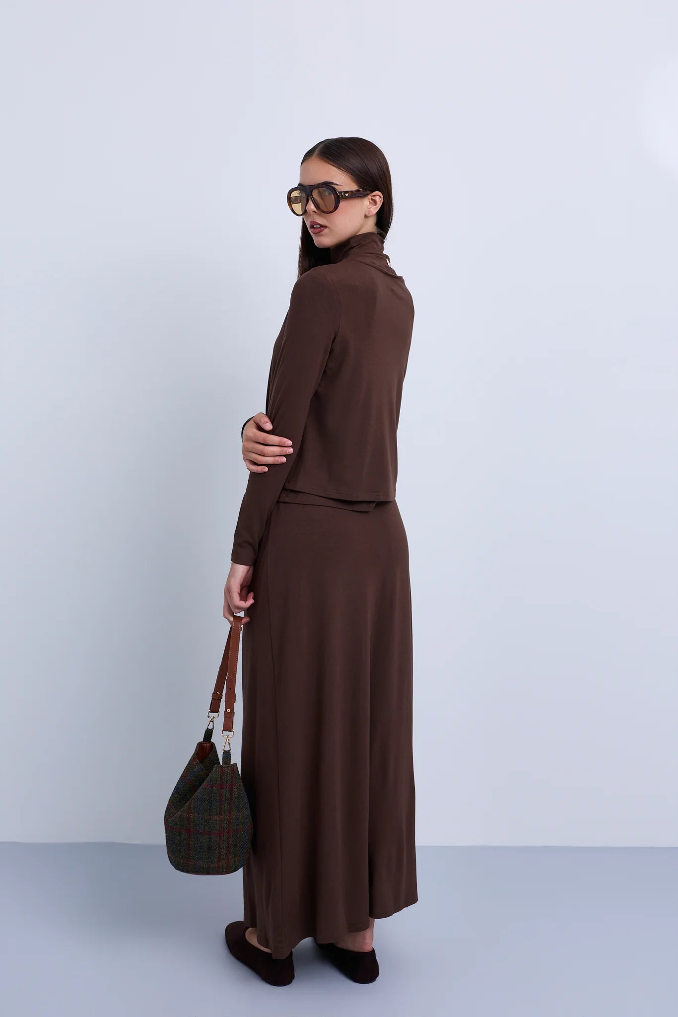 Maxi Length Jersey Skirt