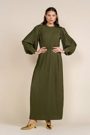 Noire Dress in Thyme