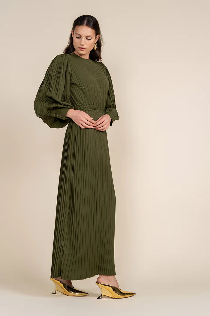 Noire Dress in Thyme