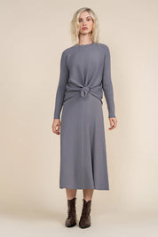 Caché Dress in Arctic Gray