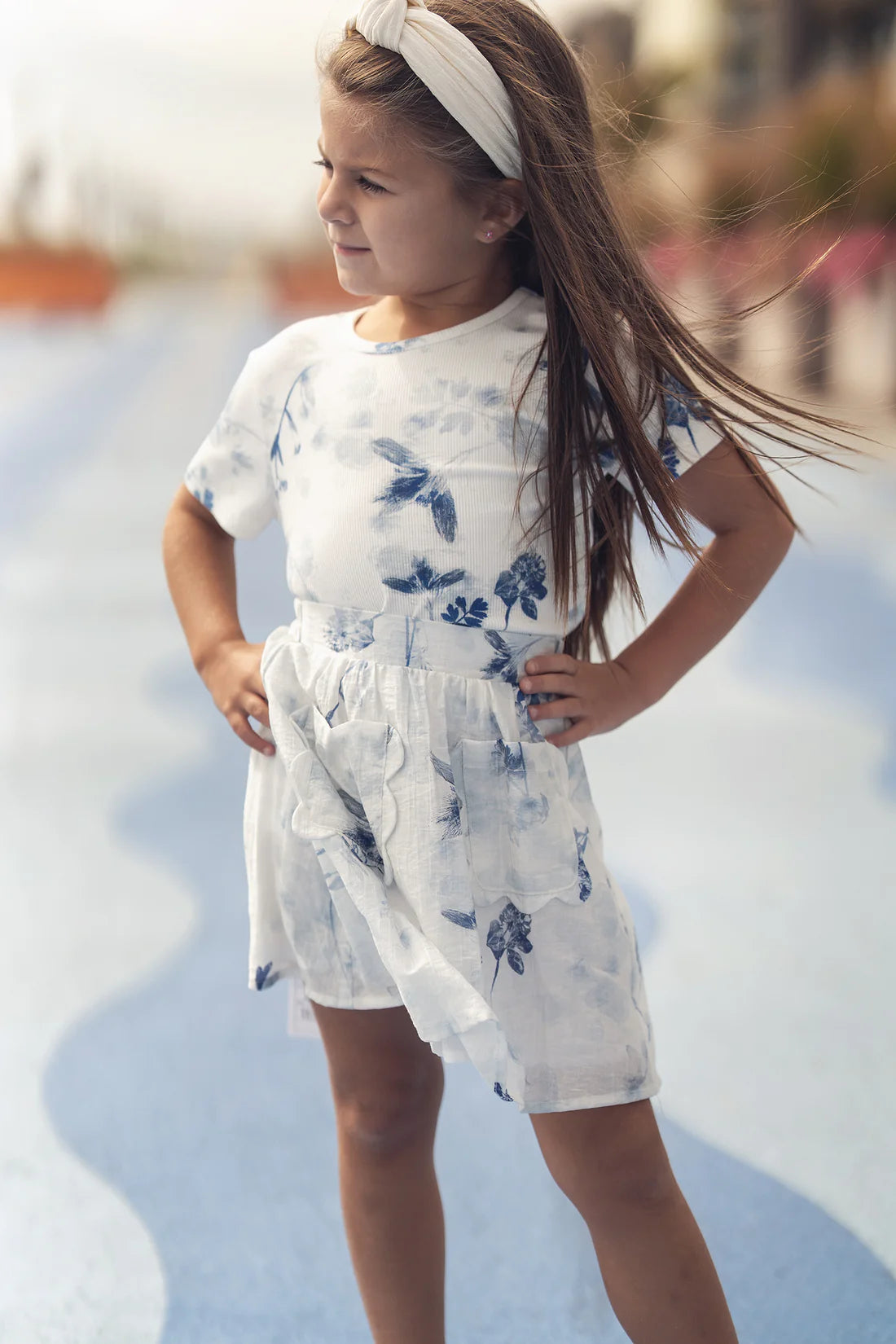 Blue Flower Skirt