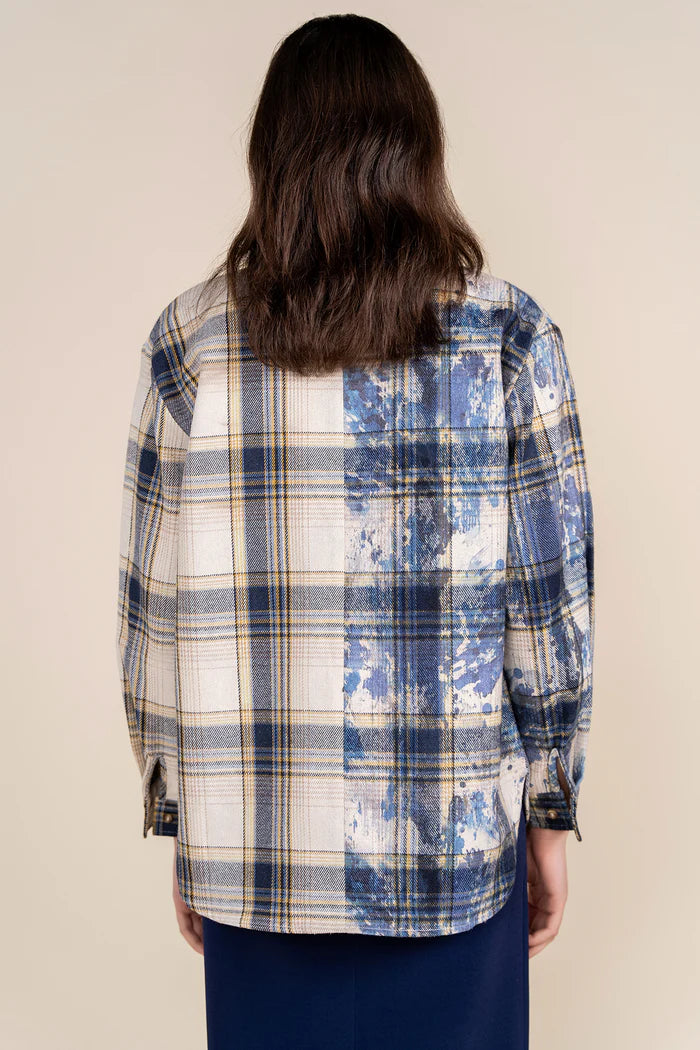 Praia Shirt in Blue Plaid