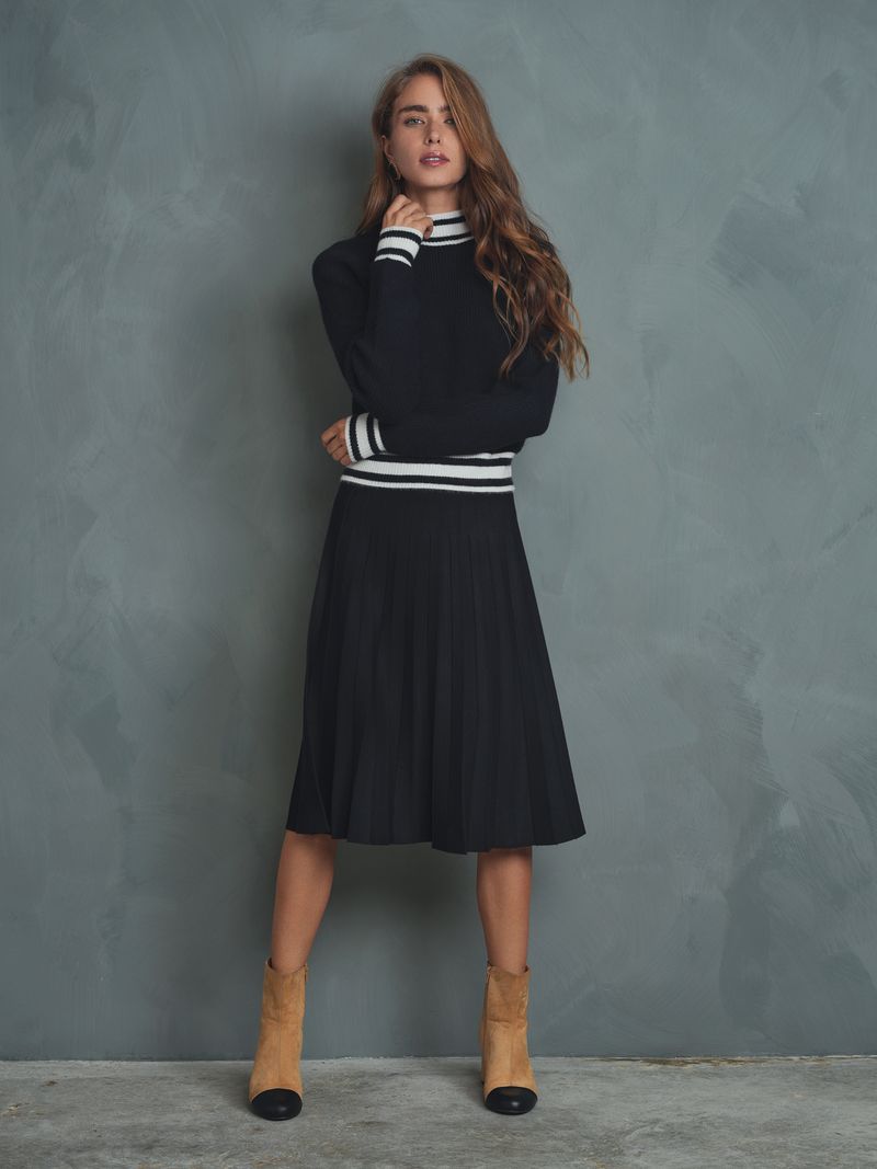 Knit Pleated Skirt - 26"