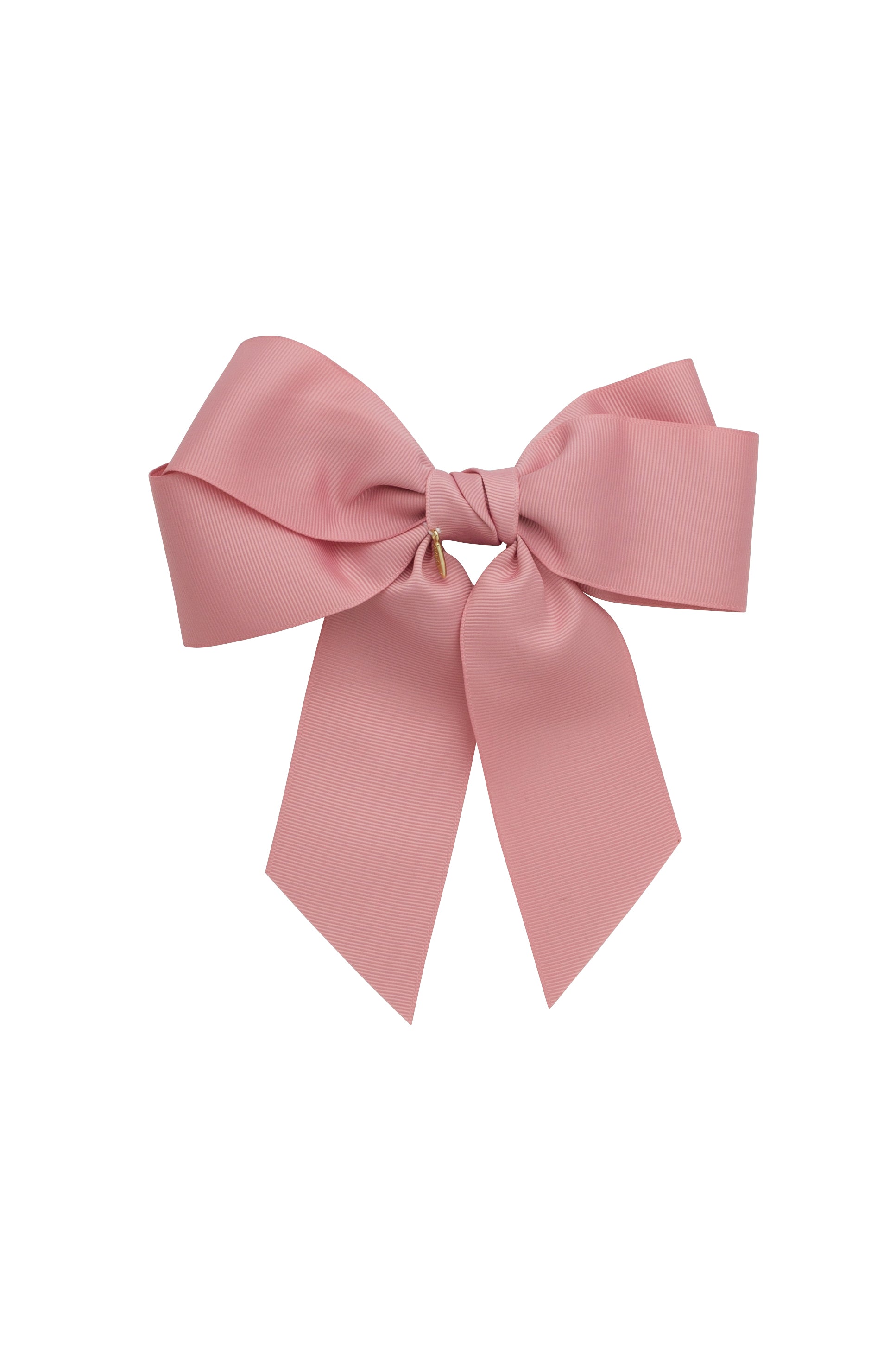 Oversized Bow Pony/Clip - Sweet Nectar Grosgrain
