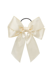 Oversized Bow Pony/Clip - Ivory - PROJECT 6, modest fashion