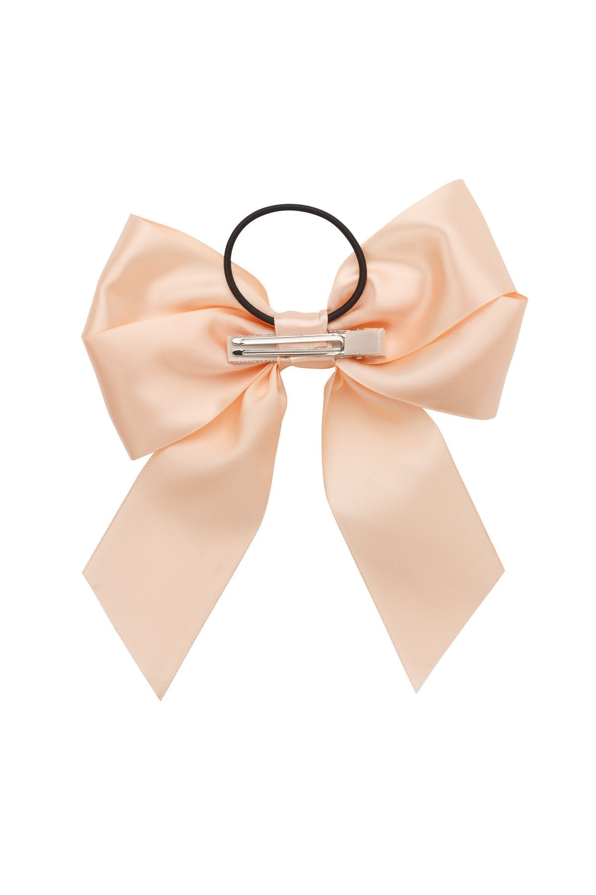 Oversized Bow Pony/Clip - Petal Peach - PROJECT 6, modest fashion