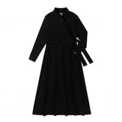 Teen Side Tie Stitch Maxi