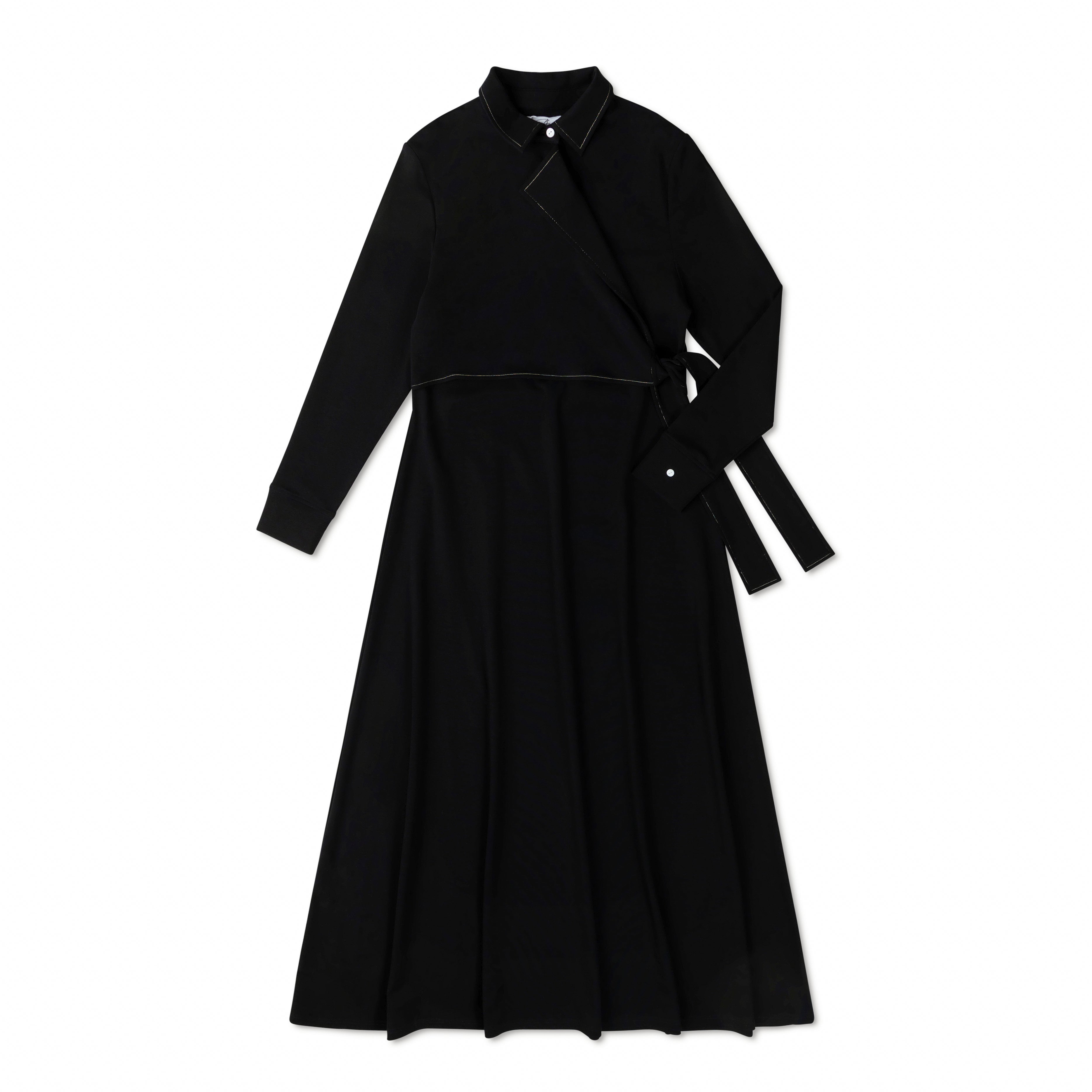 Teen Side Tie Stitch Maxi