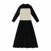 Teen Beige Shirt Back Leather Patch Maxi