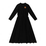 Teen Striped Back Leather Patch Maxi