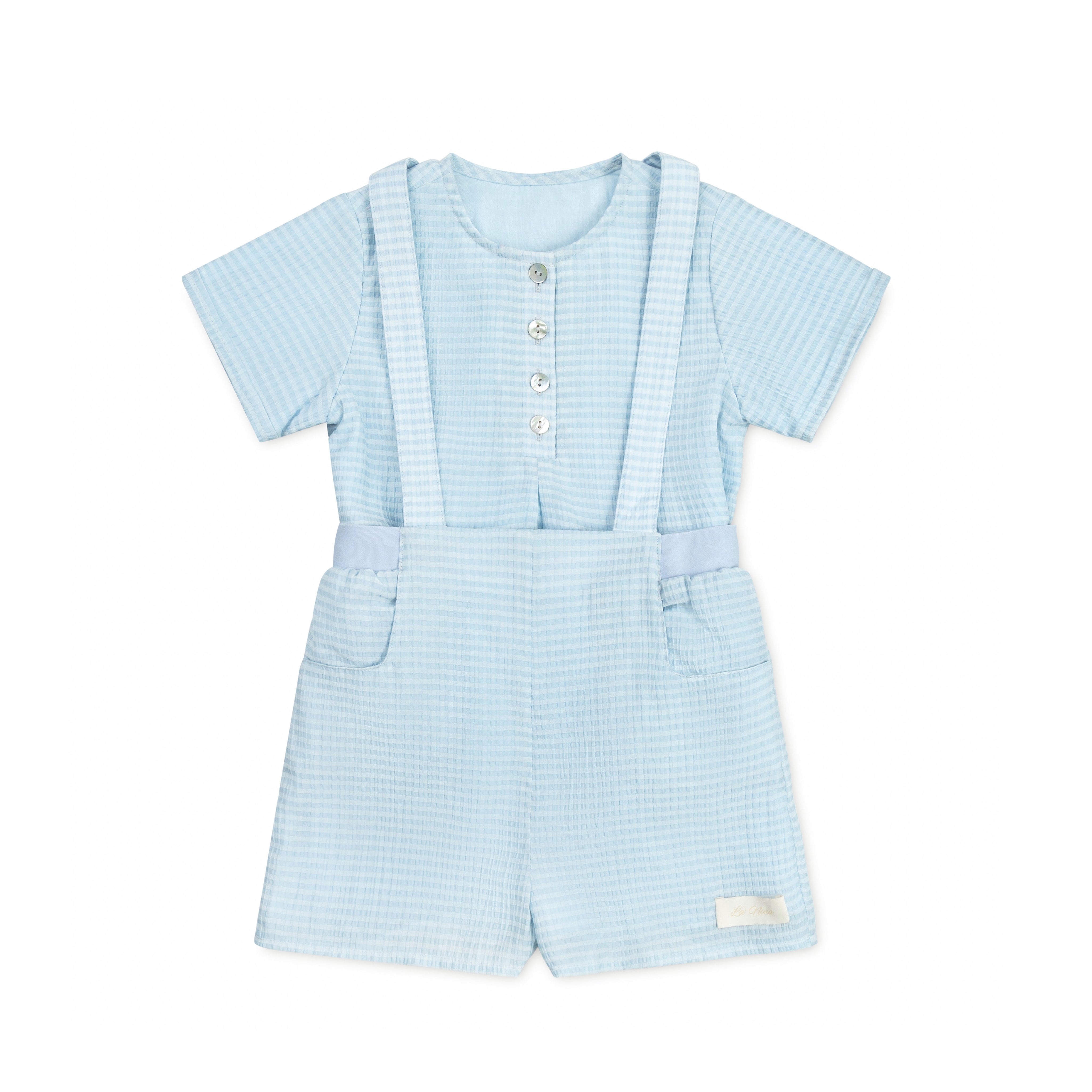 Blue Label Romper & Shirt Set