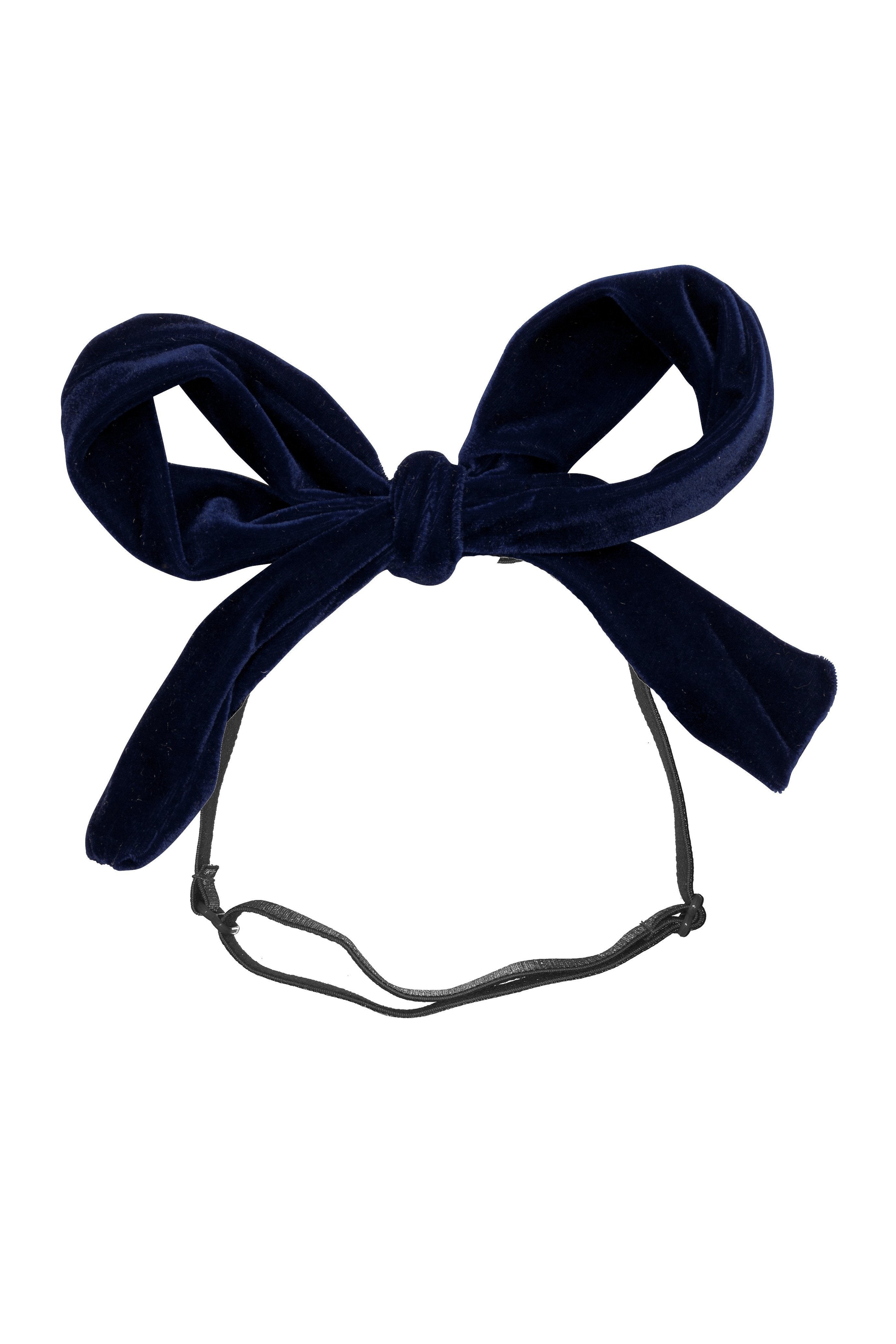 Party Bow Wrap - Navy Velvet