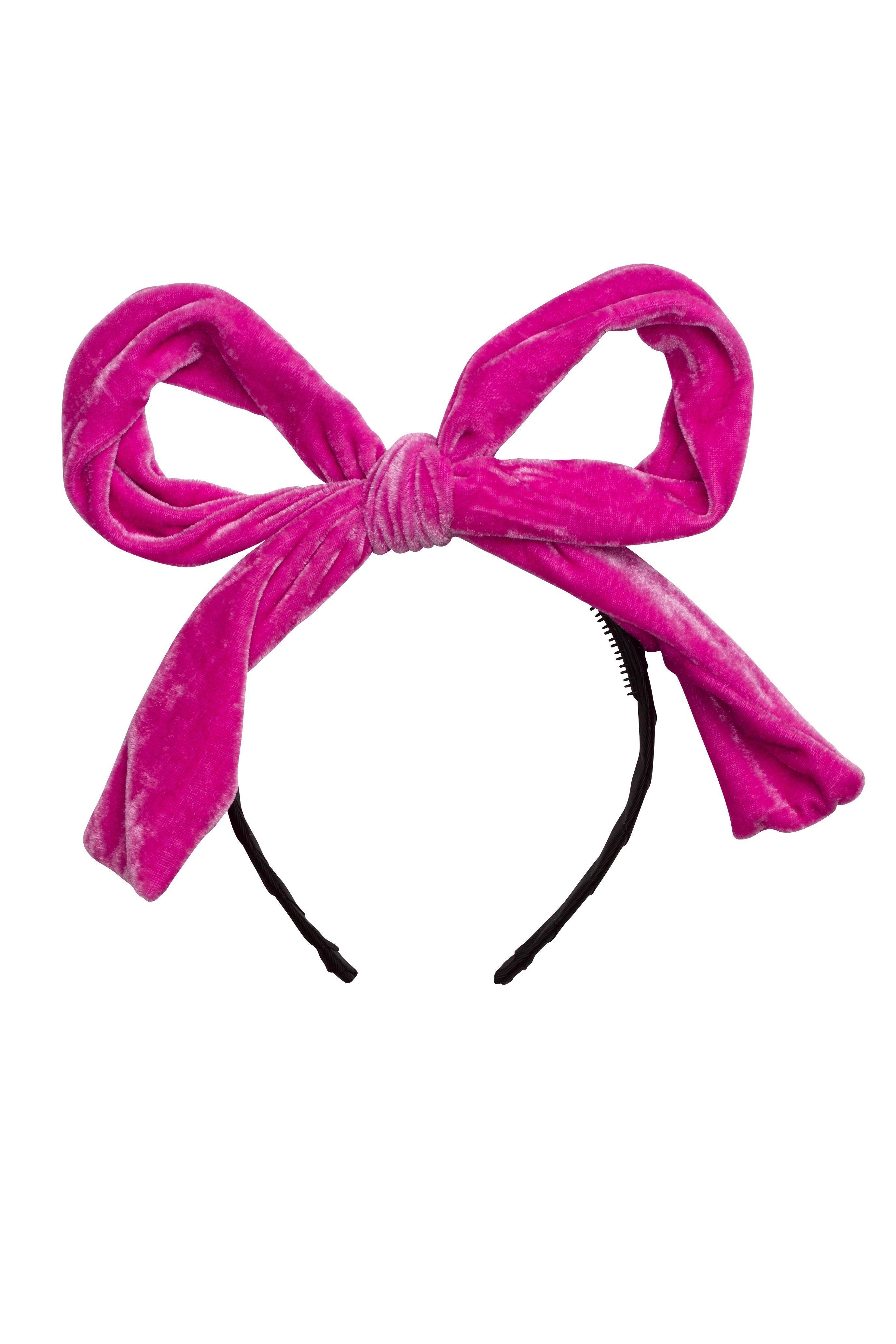Party Bow - Hot Pink Velvet