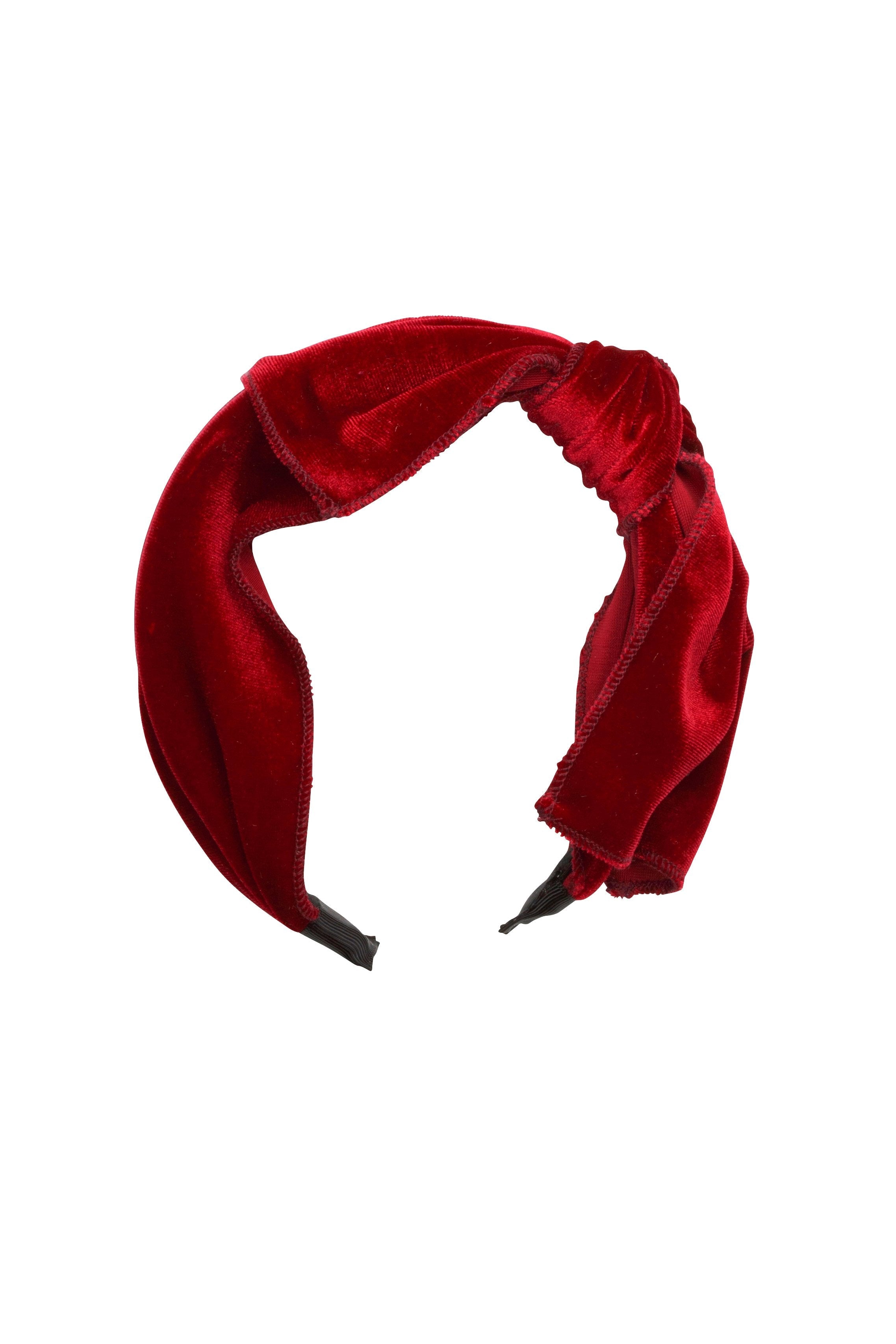 Playful Bow - Bright Red Velvet
