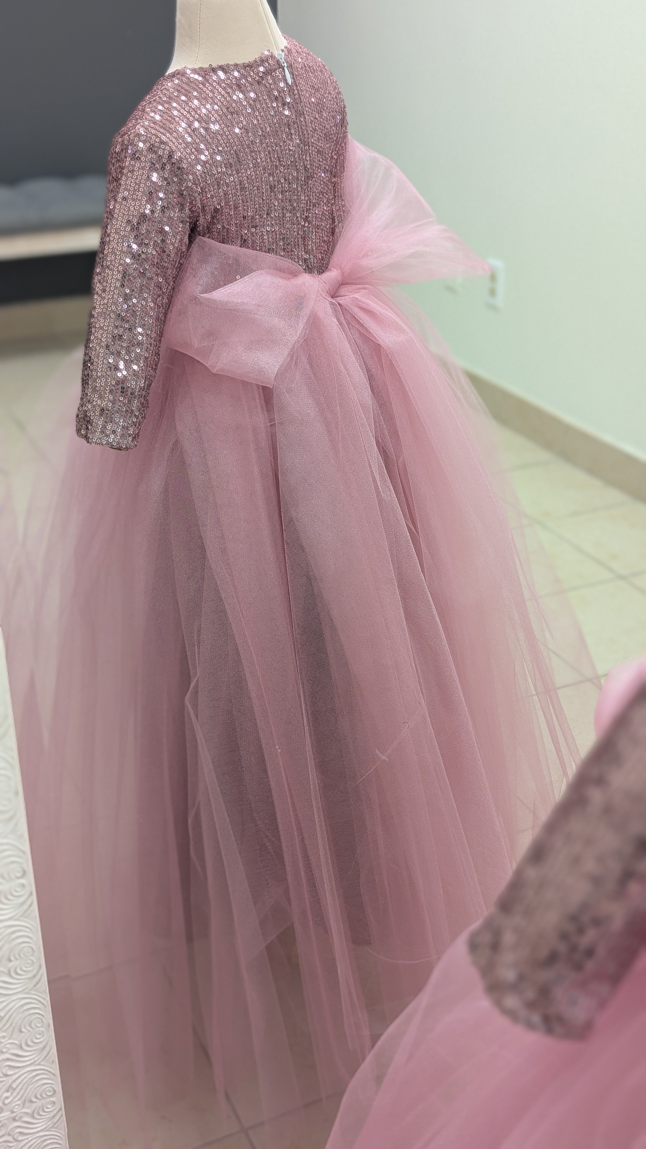 Pink Sequins Gowns