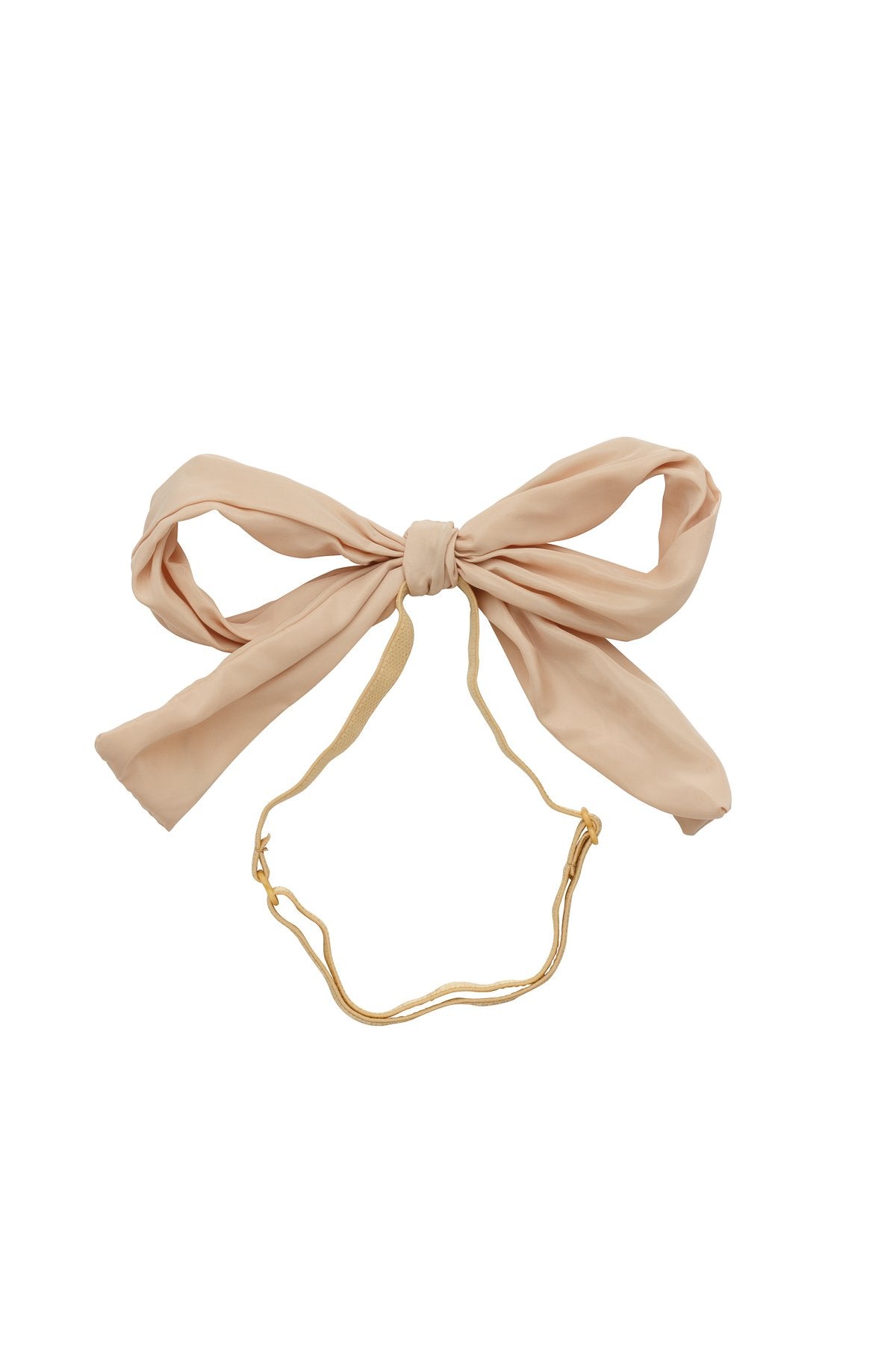 Party Bow Taffeta Wrap - Taupe