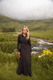 BELTED MAXI-PRINT
