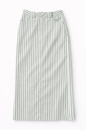 Mint Pinstripe Skirt