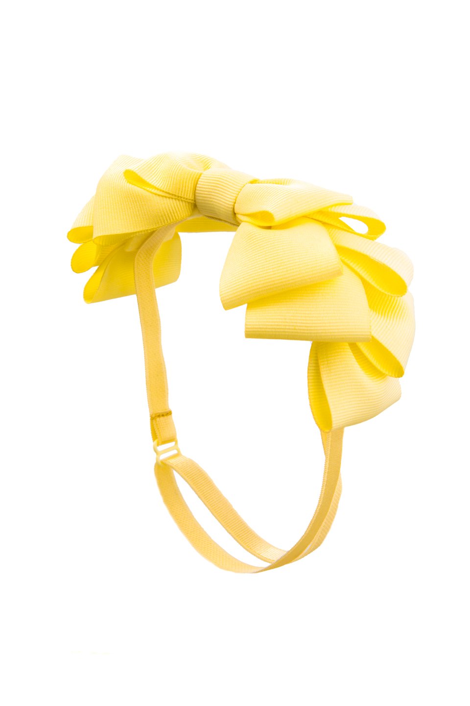 Pleated Ribbon Grosgrain Wrap - Lemon - PROJECT 6, modest fashion