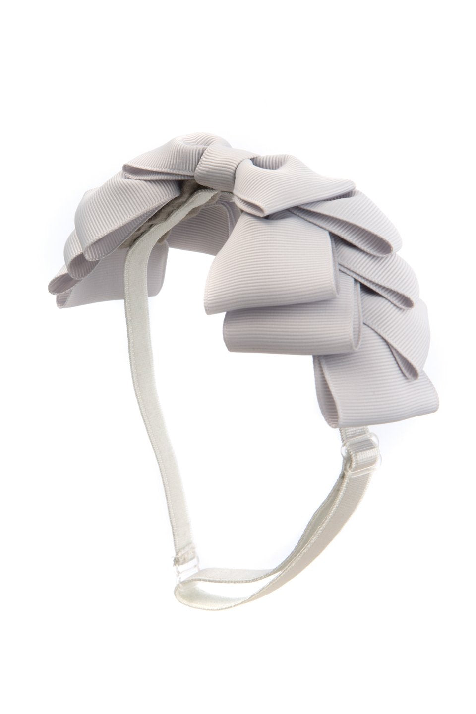 Pleated Ribbon Grosgrain Wrap - Shell Grey - PROJECT 6, modest fashion