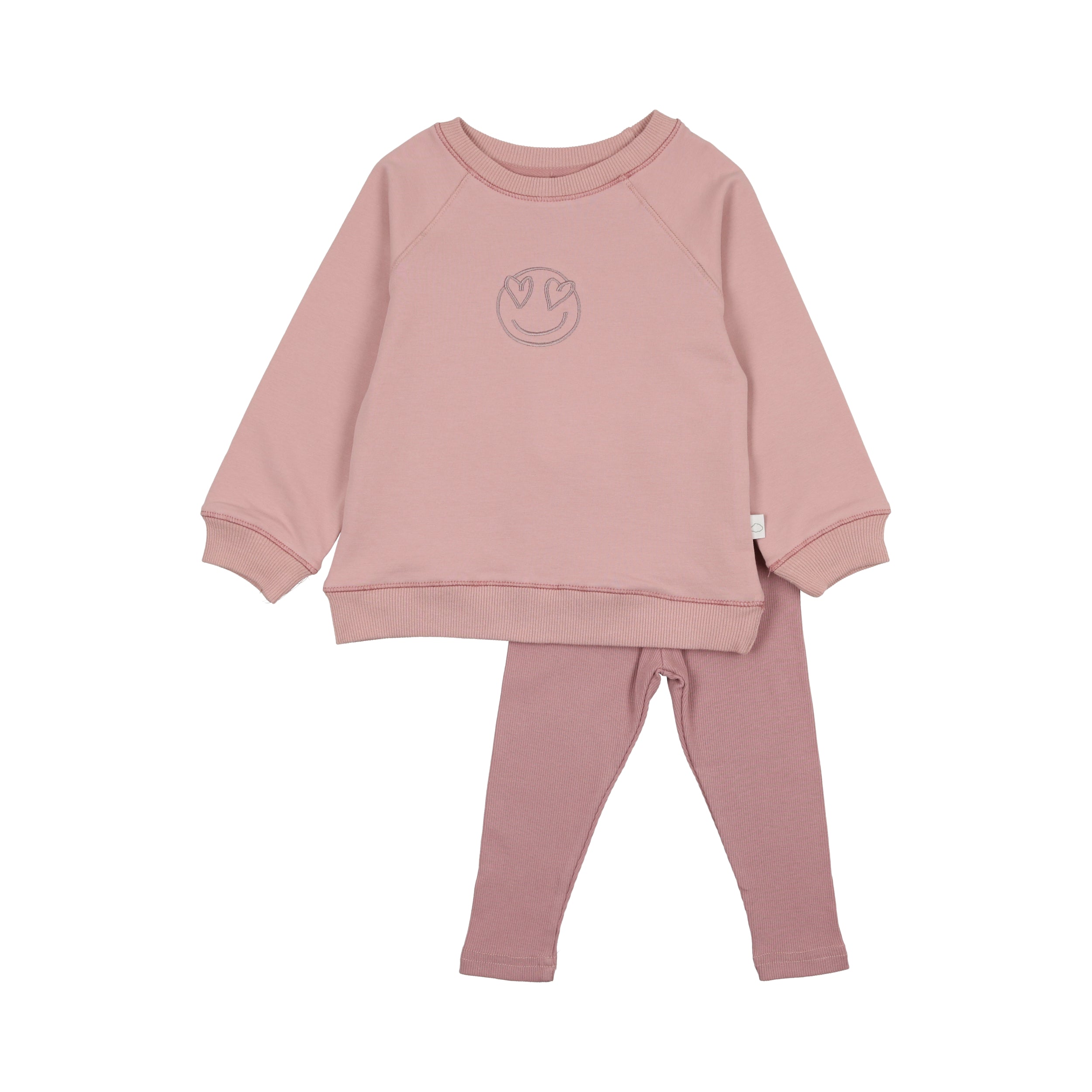 Emoji Sweatsuit Set- Mauve