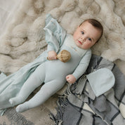 Gingham Bib Footie Set