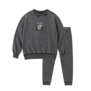 Black Wash Sweatset - Boys
