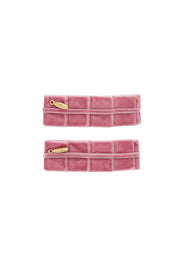 Pristine Pleats Clip Set of 2 - Rose