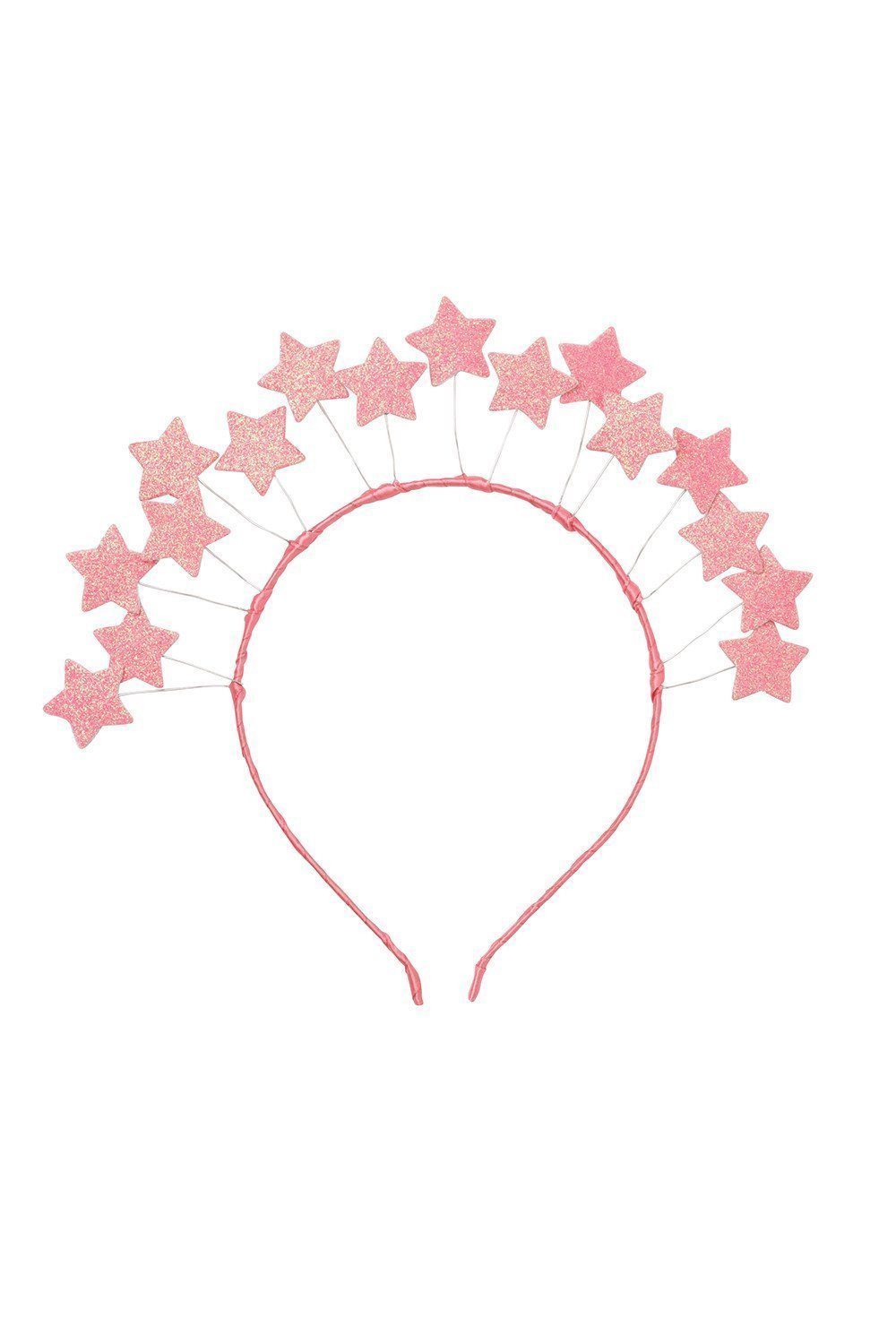 Floating Crown - Pink Glitter Stars