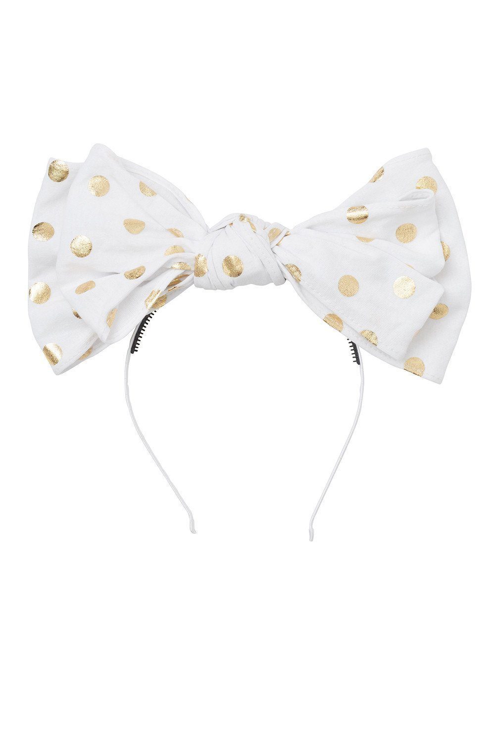 Floppy Dotty Headband - White