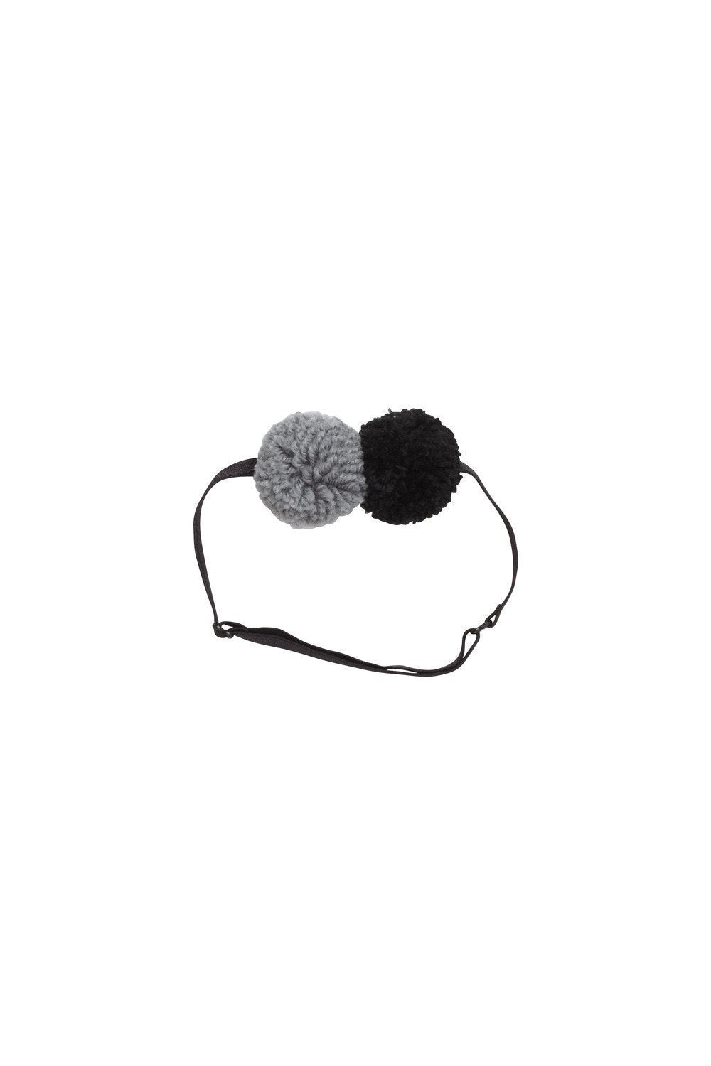 Yarn Pom Pom Baby - Grey/Black