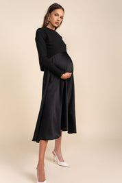 Sahara Maternity Tee in Black