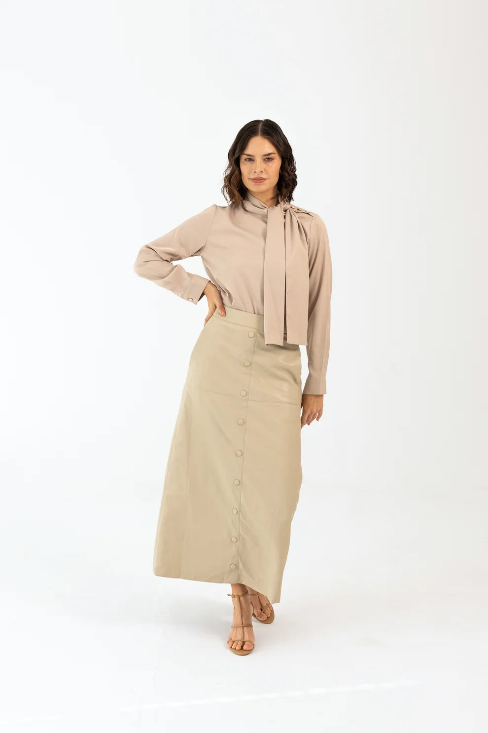 Nuru Leather Skirt